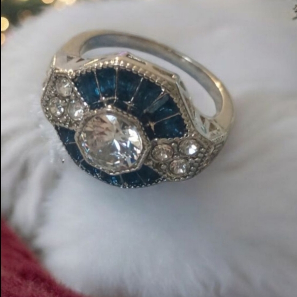 Jewelry - 925 Silver and Blue Gemstone Ring